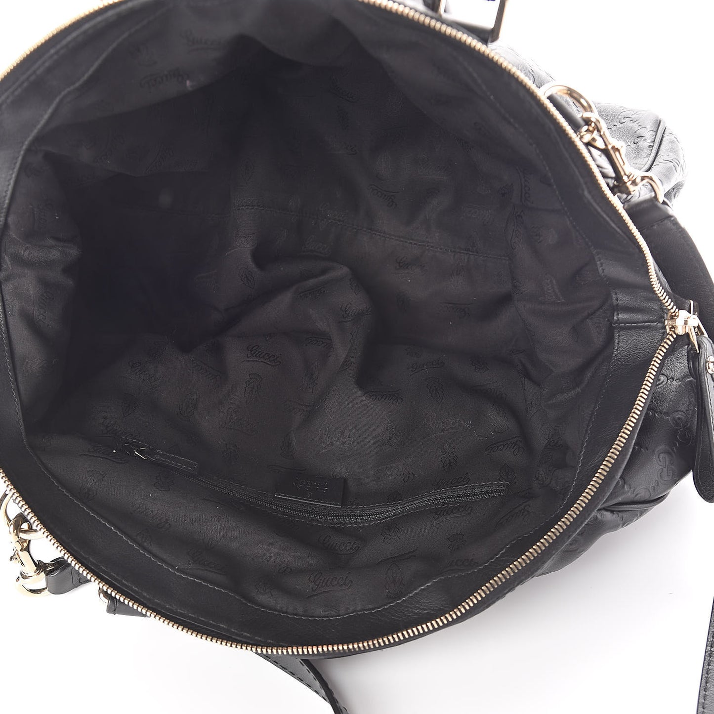 Guccissima Medium Sukey Boston Black