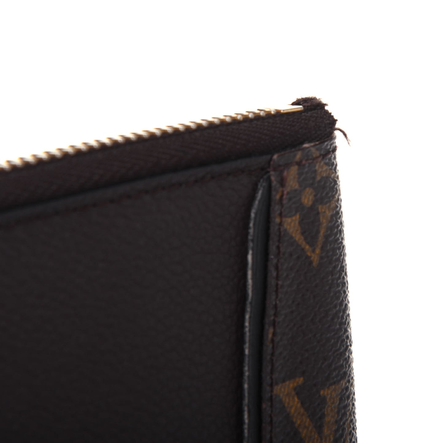 Monogram Veau Cachemire W Pochette Chocolate