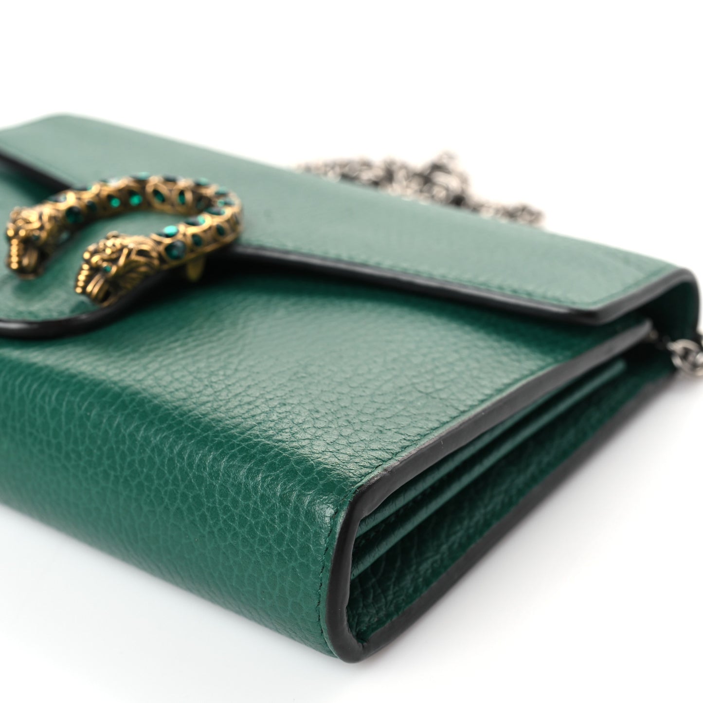 Calfskin Mini Dionysus Chain Wallet Emerald