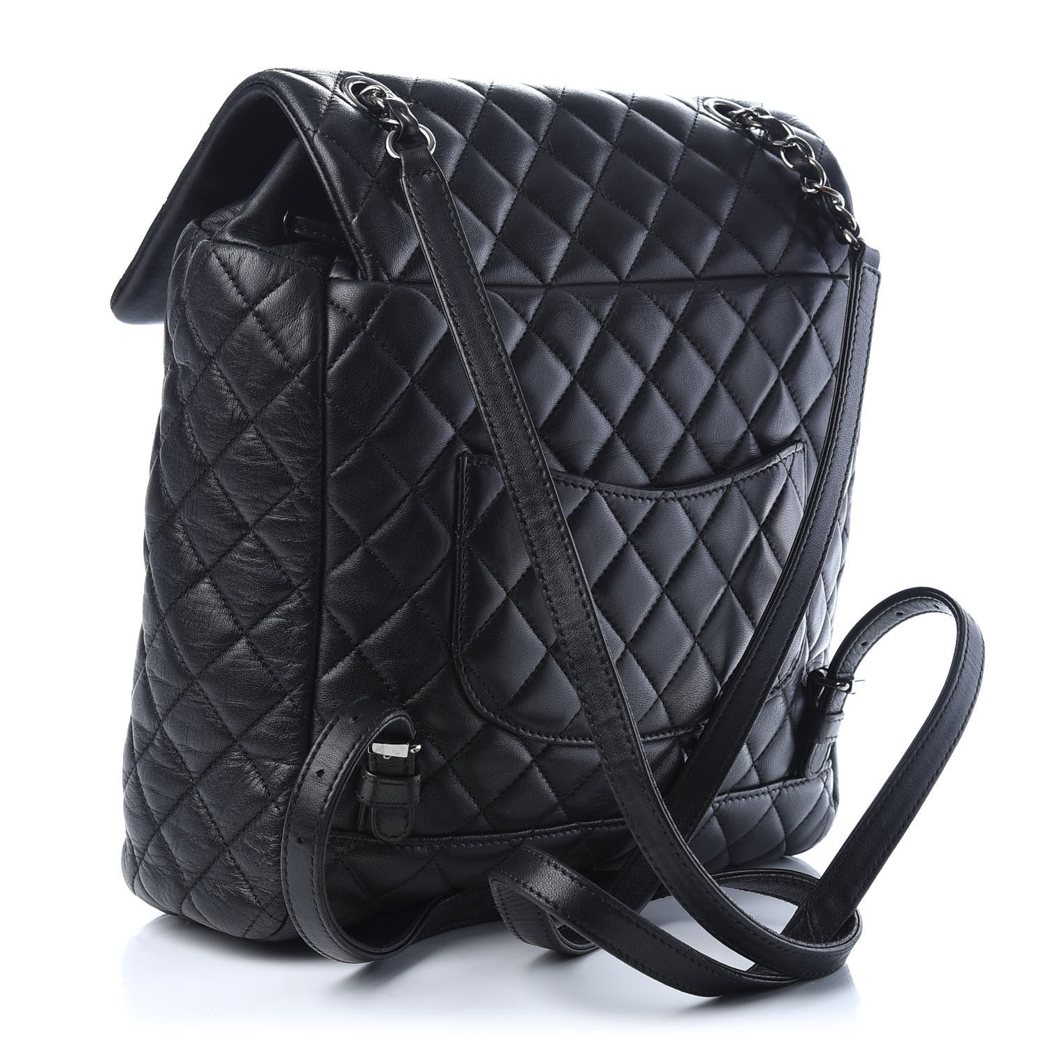 Chanel Lambskin Quilted Large Urban Spirit Backpack Black 2 of 8
