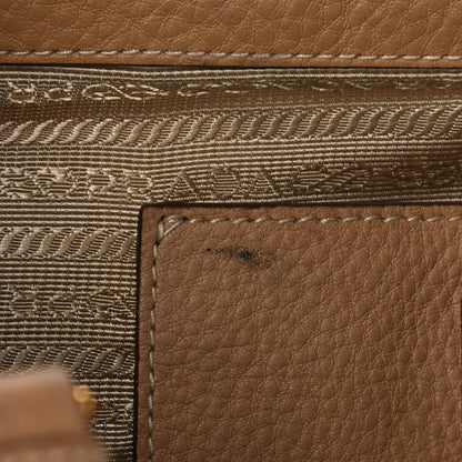 Prada Vitello Daino Large Double Zip Tote Sughero 17 of 17