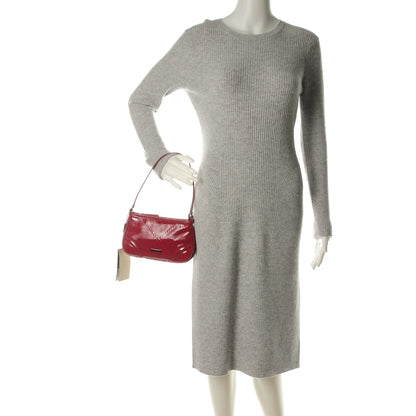 Burberry Patent Check Embossed Small Aston Sling Raspberry Sorbet 2 of 8