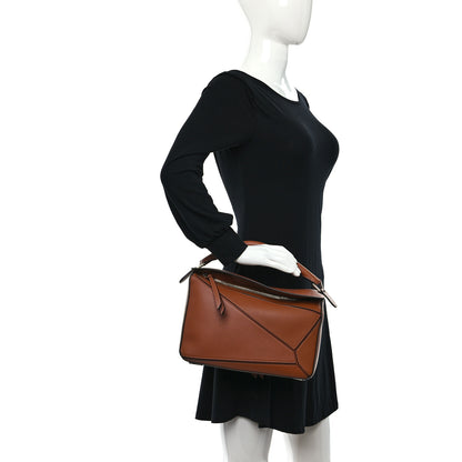 Loewe Calfskin Medium Puzzle Bag Tan 2 of 10