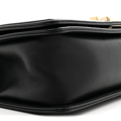Chanel Lambskin Chevron Quilted Medium Boy Flap Black 9 of 10