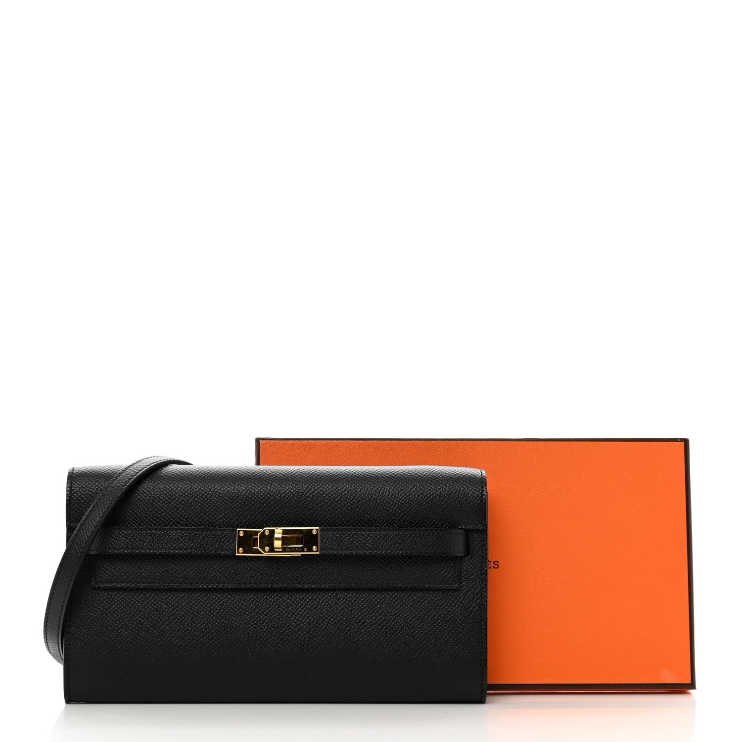 Hermes Epsom Kelly Wallet To Go Black 8 of 8