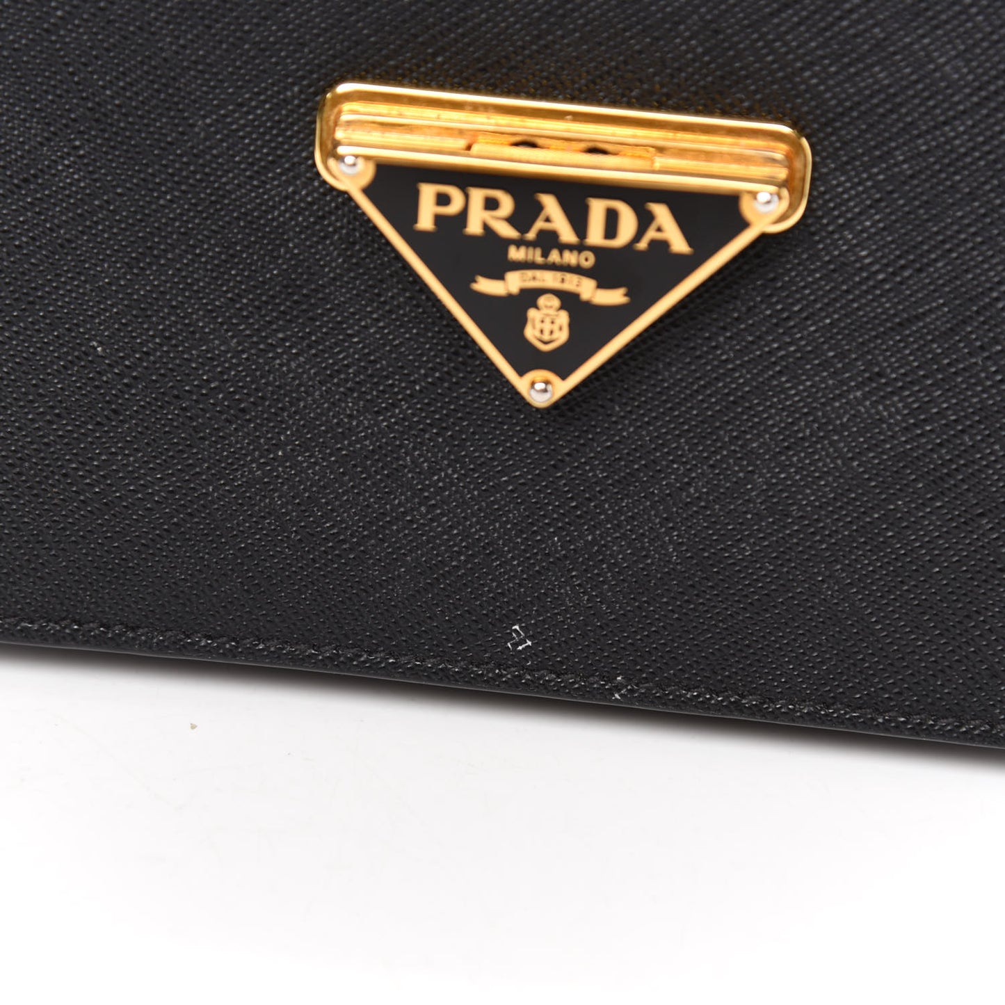 Saffiano Lux Crossbody Bag Black