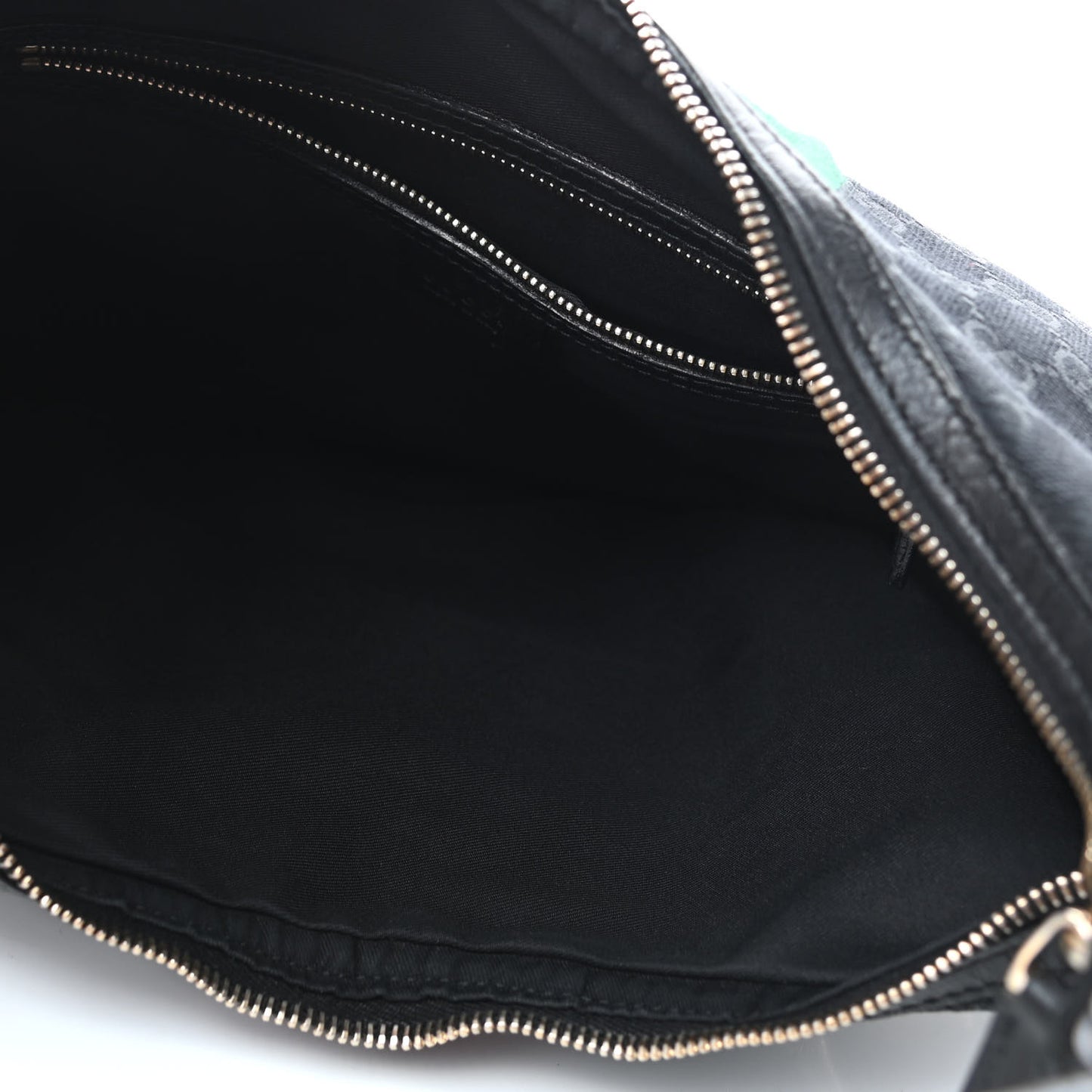 Monogram Large Horsebit Web Hobo Black