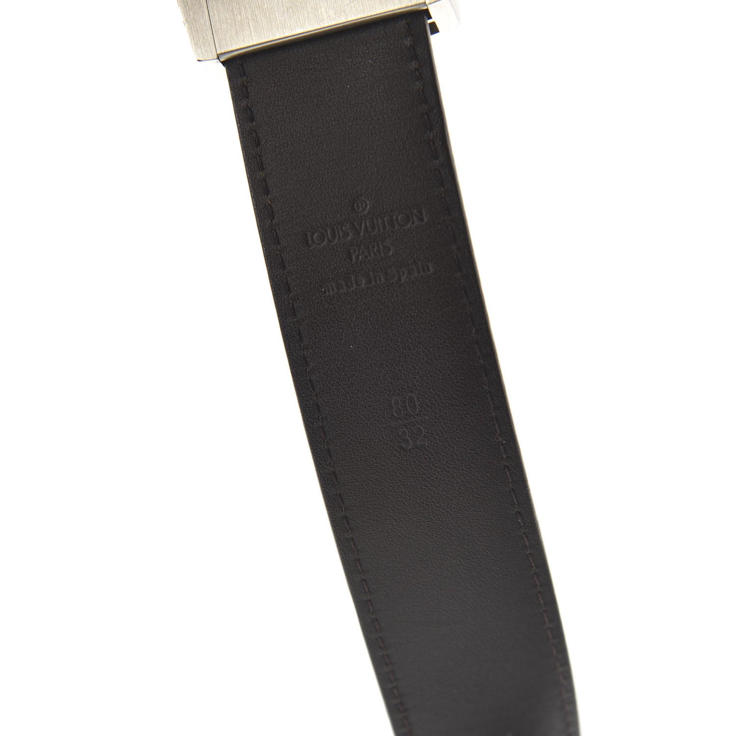 Monogram LV Cut Reversible Belt 80 32