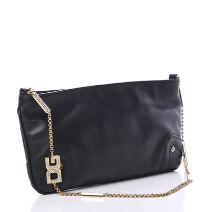 Dolce & Gabbana Calfskin Crystal Pochette Black 2 of 8