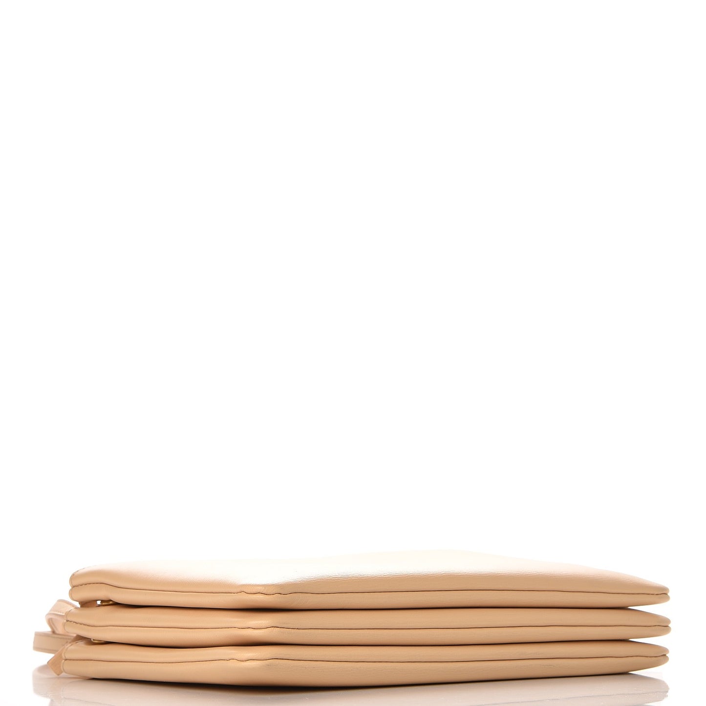 Liege Calfskin Large Trio Crossbody Bag Nude