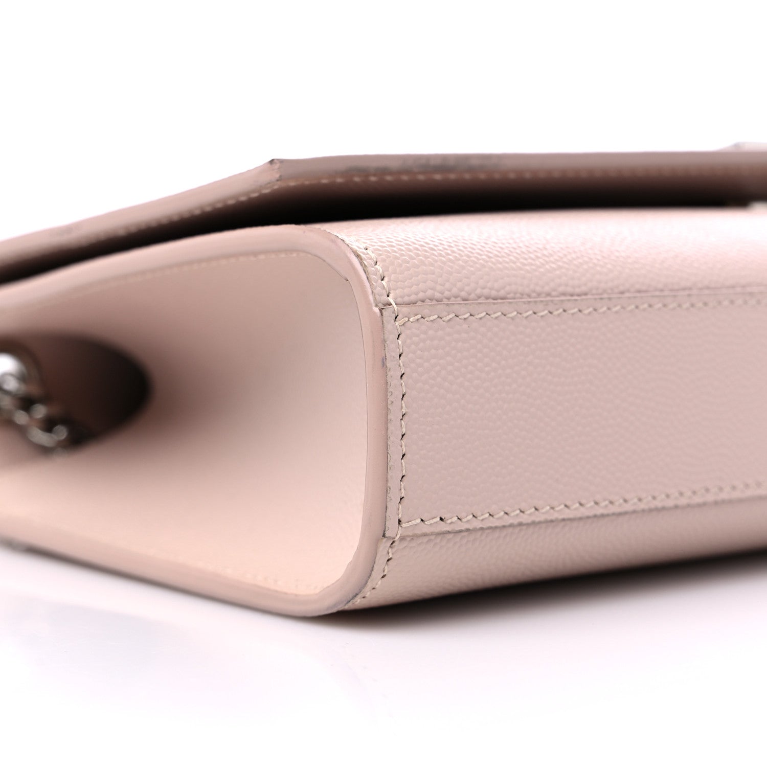 Saint Laurent Grain De Poudre Medium Monogram Kate Satchel Marble Pink 8 of 9