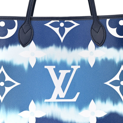 Louis Vuitton Monogram Escale Neverfull MM Blue 9 of 12