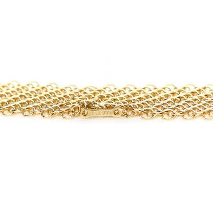 Tiffany 18K Yellow Gold Elsa Peretti Mesh Necklace 5 of 5