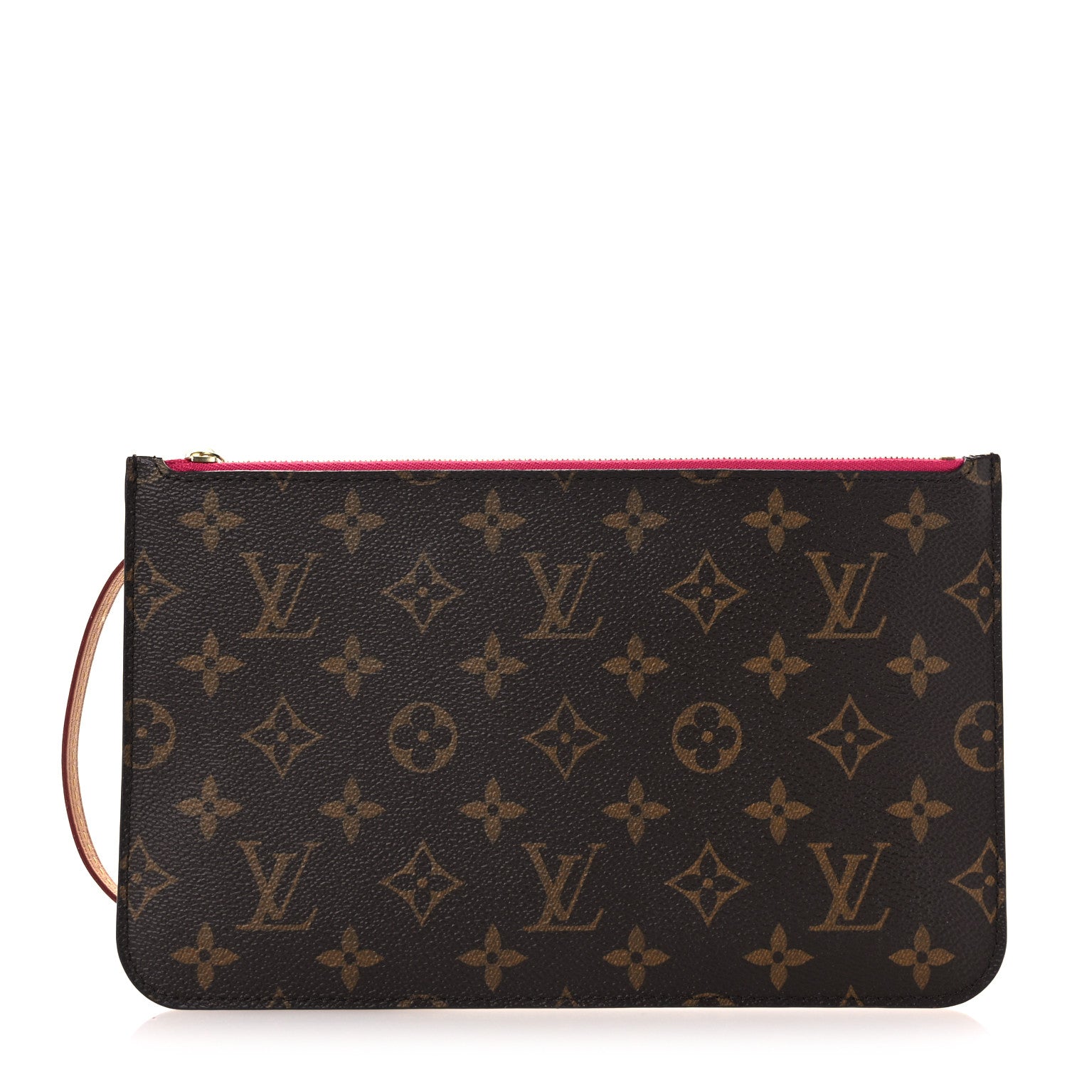 Louis Vuitton Monogram Neverfull MM GM Pochette Fuchsia 1 of 9
