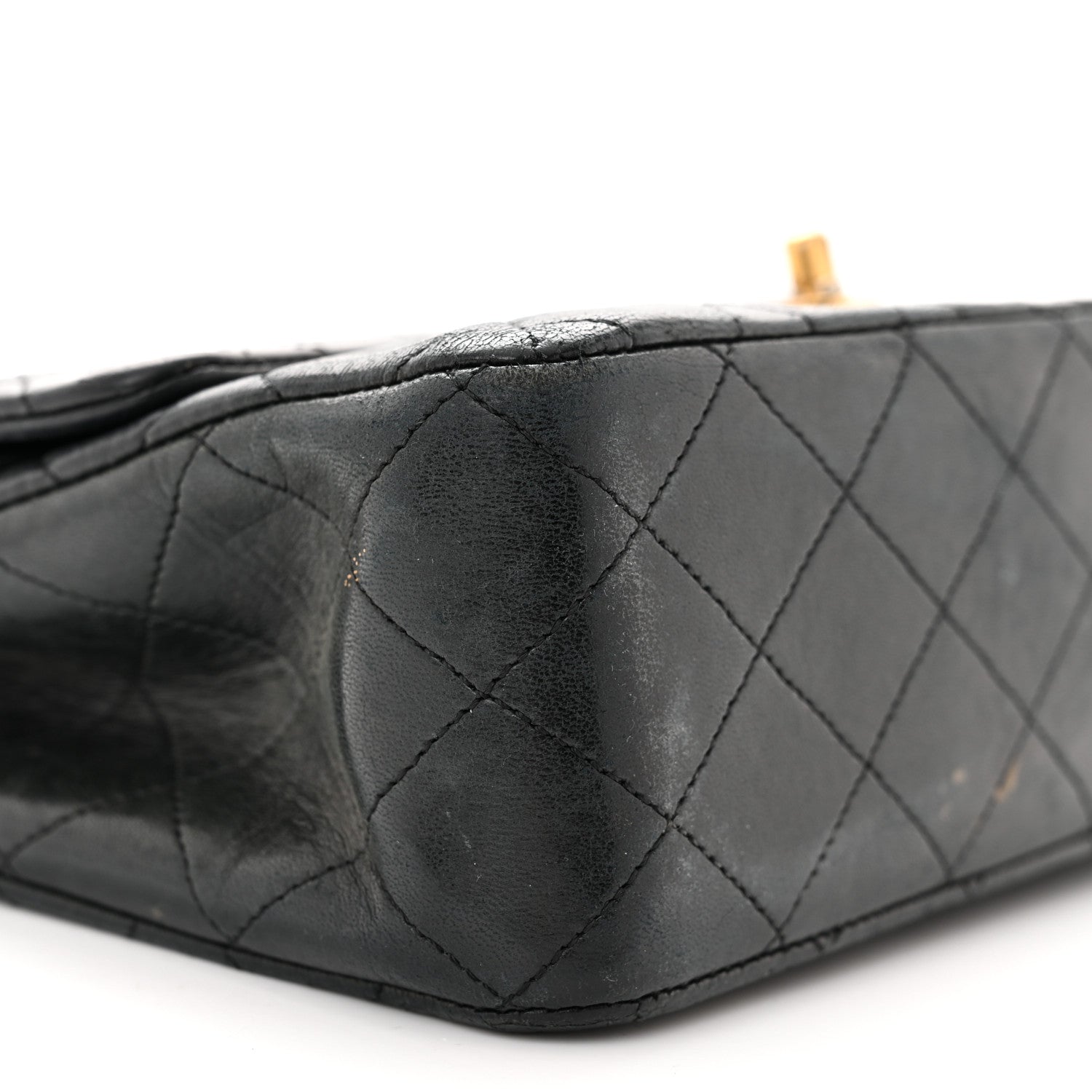 Chanel Lambskin Quilted Medium Double Flap Black 10 of 16