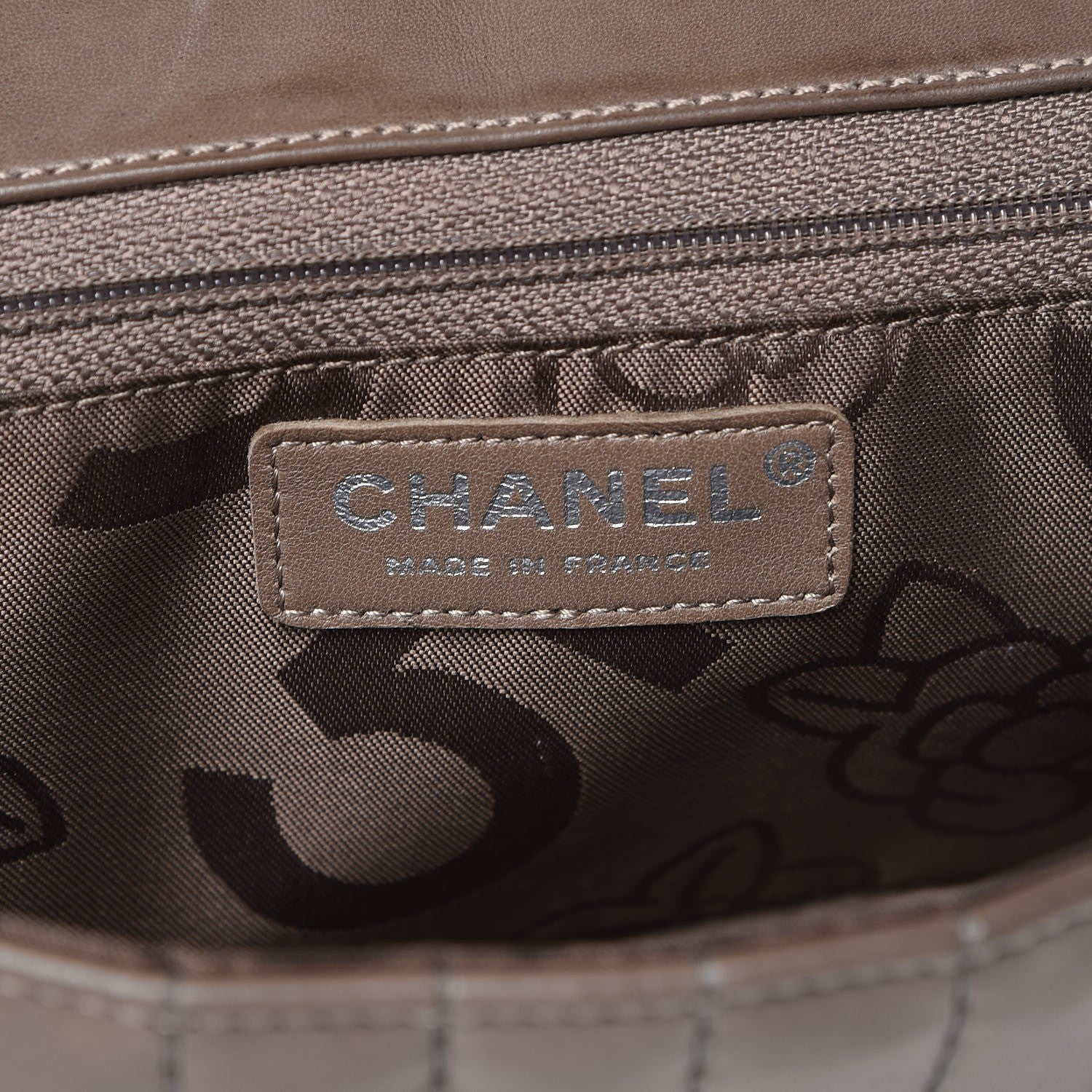 Chanel Lambskin Vertical Quilted East West Flap Brown 7 of 14
