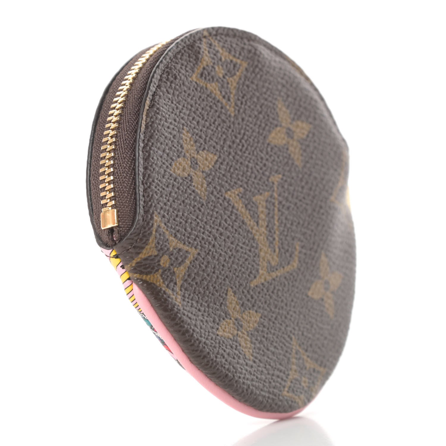 Louis Vuitton Monogram 2020 Christmas Animation Swing Ride Round Coin Purse Pink Poppy 3 of 8