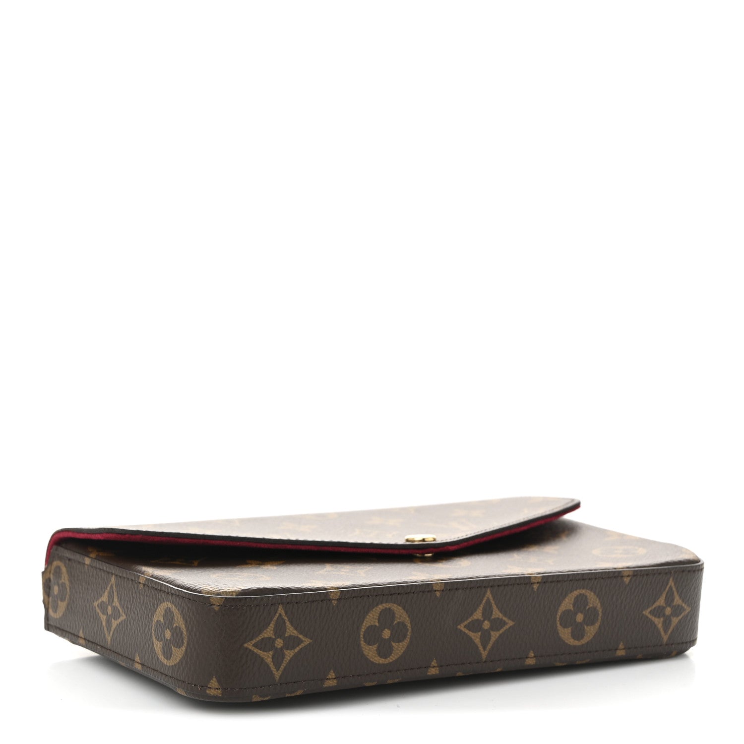 Louis Vuitton Monogram Pochette Felicie Chain Wallet Fuchsia 5 of 10