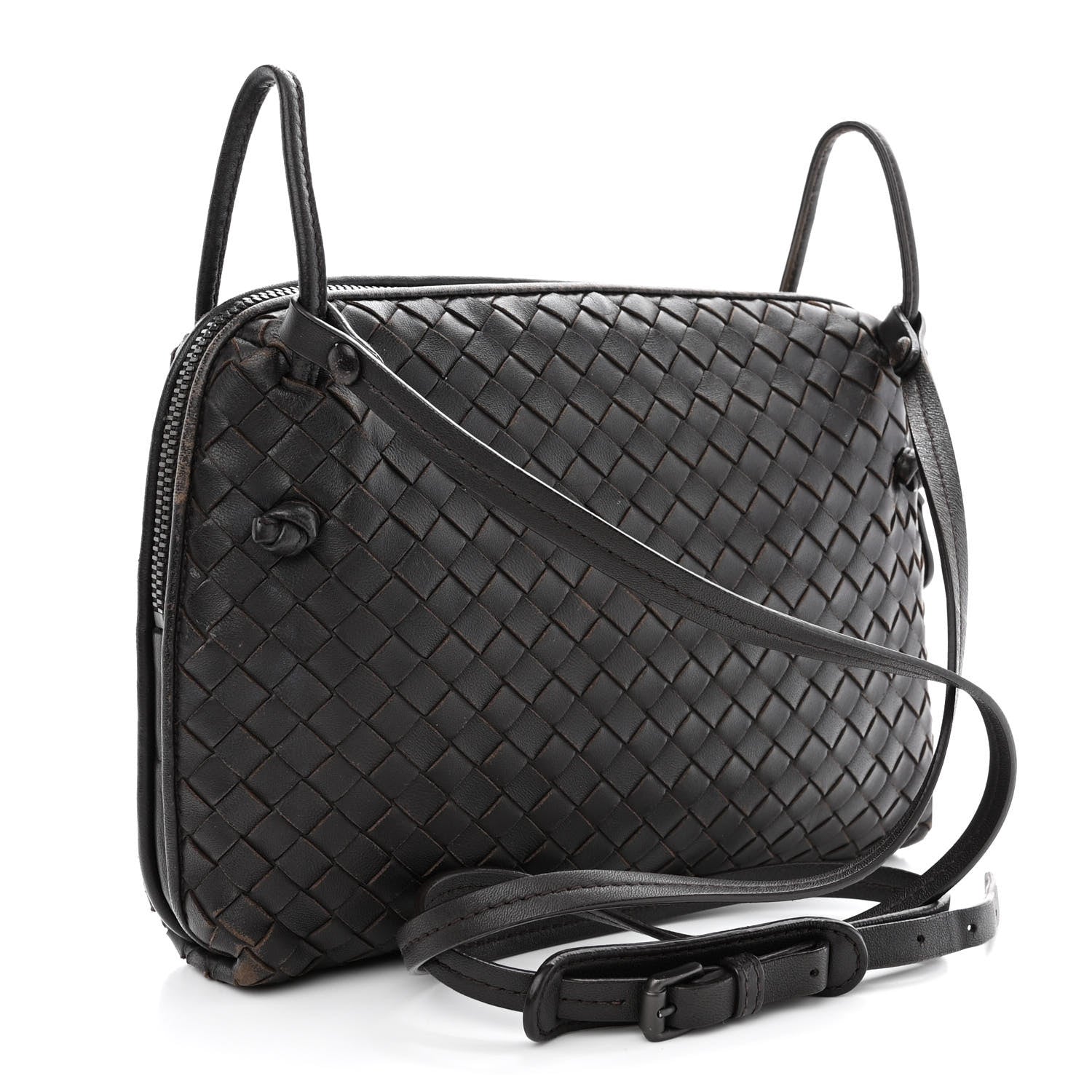 Bottega Veneta Nappa Intrecciato Nodini Bag Ebano 4 of 18