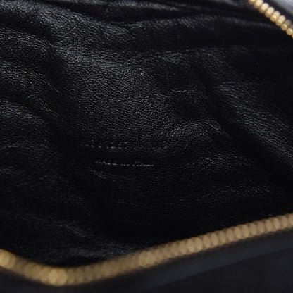 Saint Laurent Grain De Poudre Matelasse Monogram Mini Lou Camera Bag Black 9 of 10