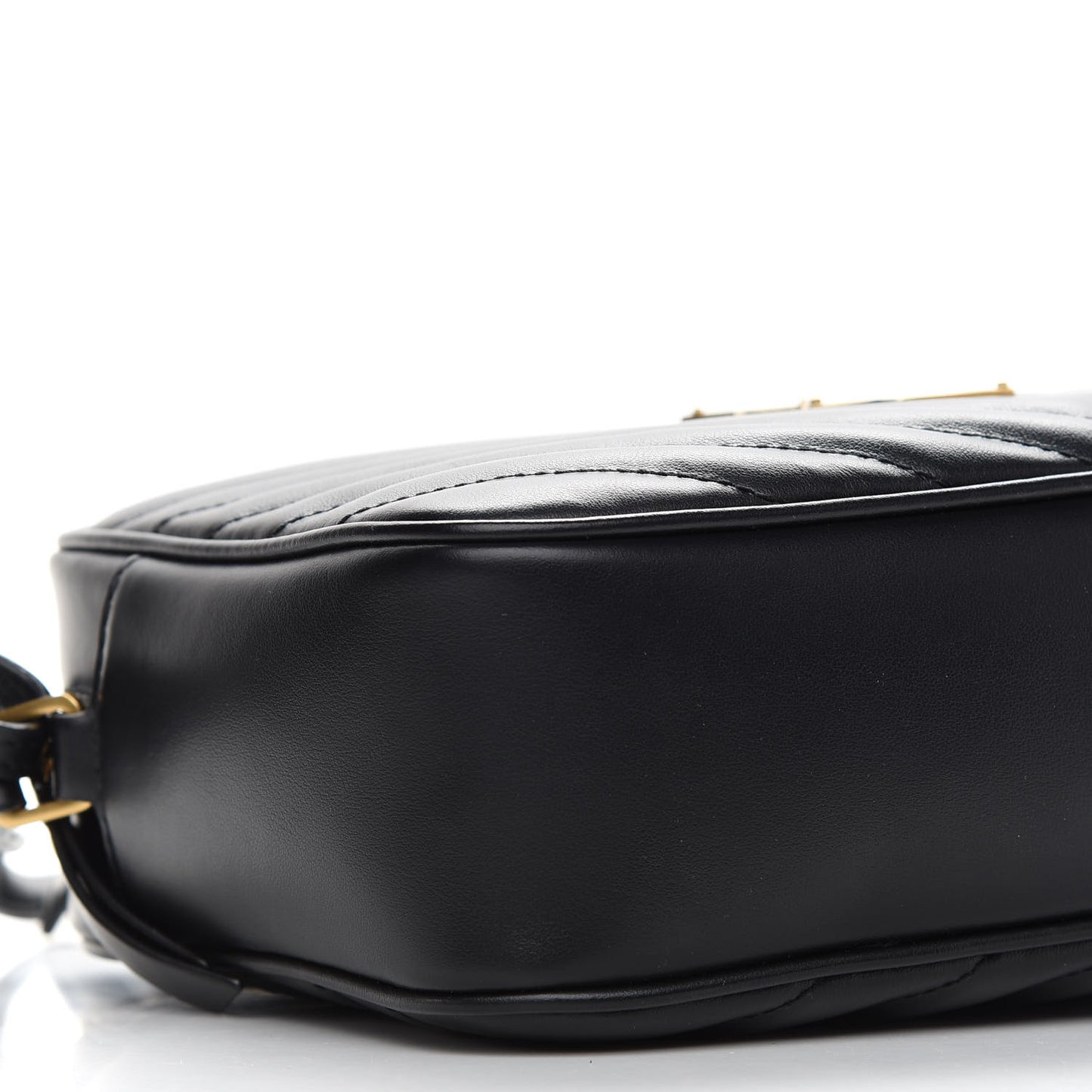 Calfskin Matelasse Monogram Lou Camera Bag Black