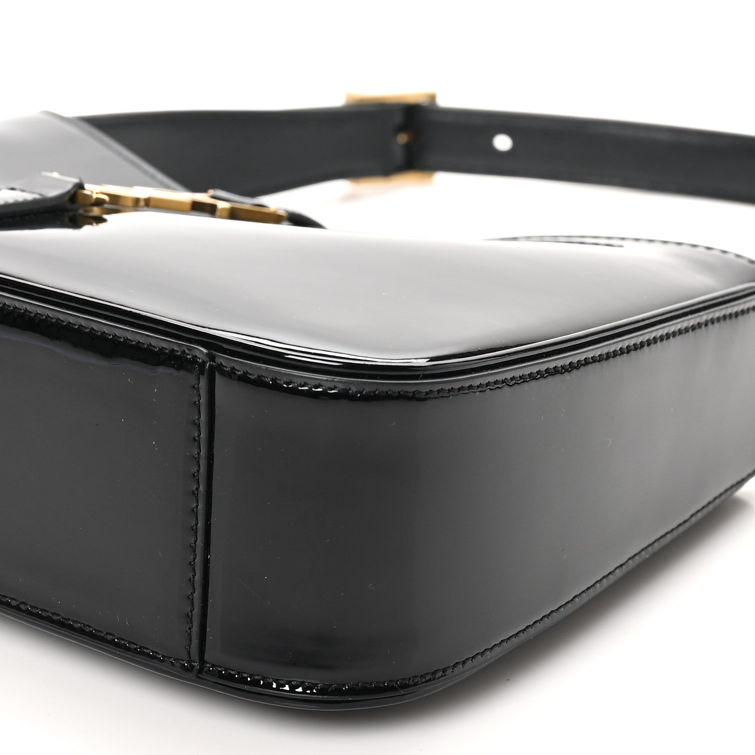 Saint Laurent Patent Le 5 A 7 Hobo Black 10 of 10