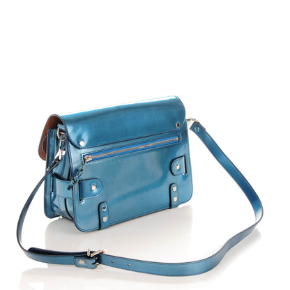 Proenza Schouler Mirrored Calfskin PS11 Classic Shoulder Bag Ocean 3 of 8