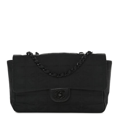 Chanel Nylon Medium Travel Flap Black 1 of 9