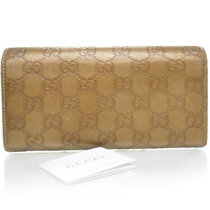 Gucci Guccissima Continental Heart Wallet Bronze 2 of 8