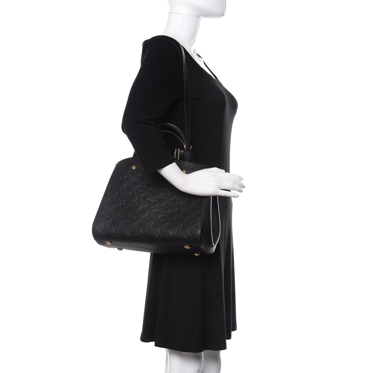 Louis Vuitton Empreinte Montaigne MM Black 2 of 11