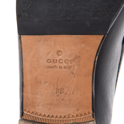 Gucci Calfskin Womens 1953 Horsebit Loafers 38 Black 7 of 14