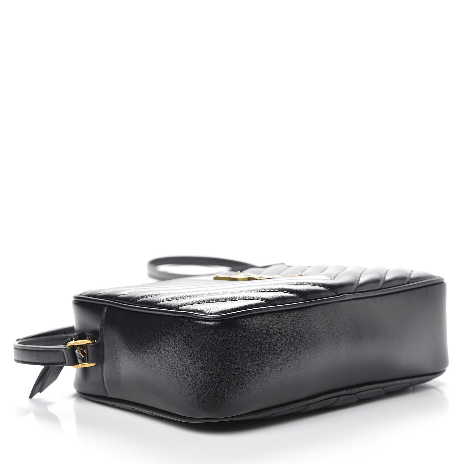Saint Laurent Calfskin Matelasse Monogram Lou Camera Bag Black 4 of 10