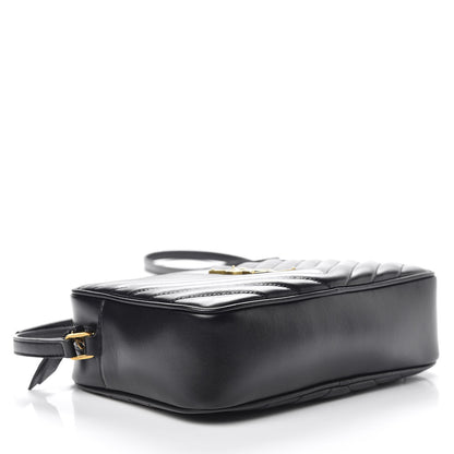 Saint Laurent Calfskin Matelasse Monogram Lou Camera Bag Black 4 of 10