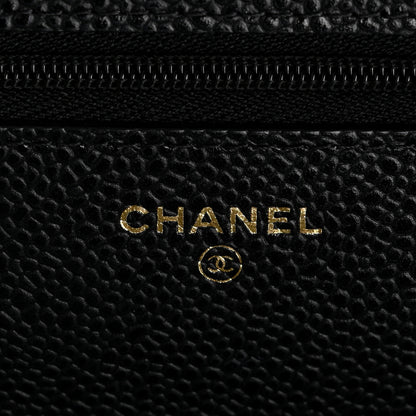 Chanel Caviar Quilted Wallet On Chain WOC Black 6 of 11