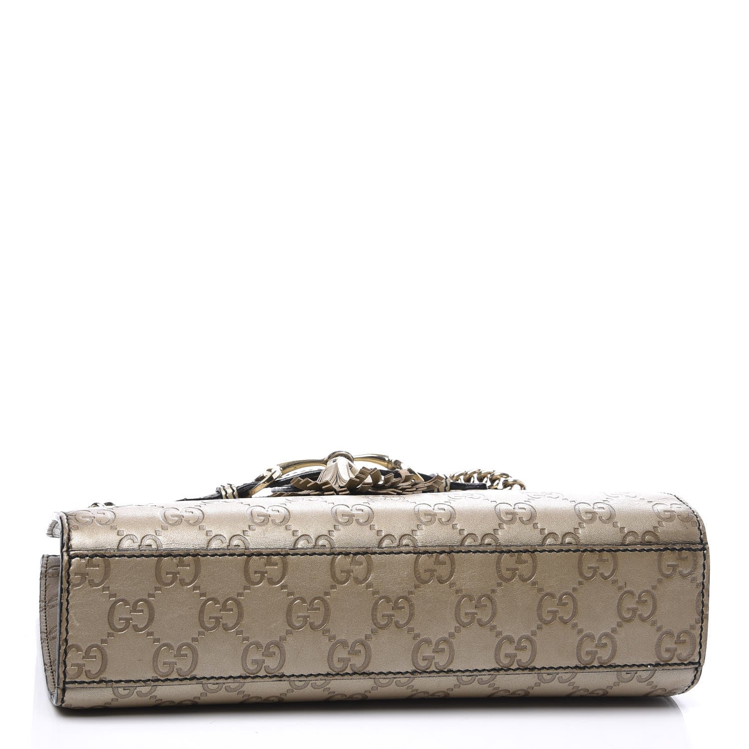 Gucci Guccissima Small Emily Shoulder Bag Gold 3 of 11