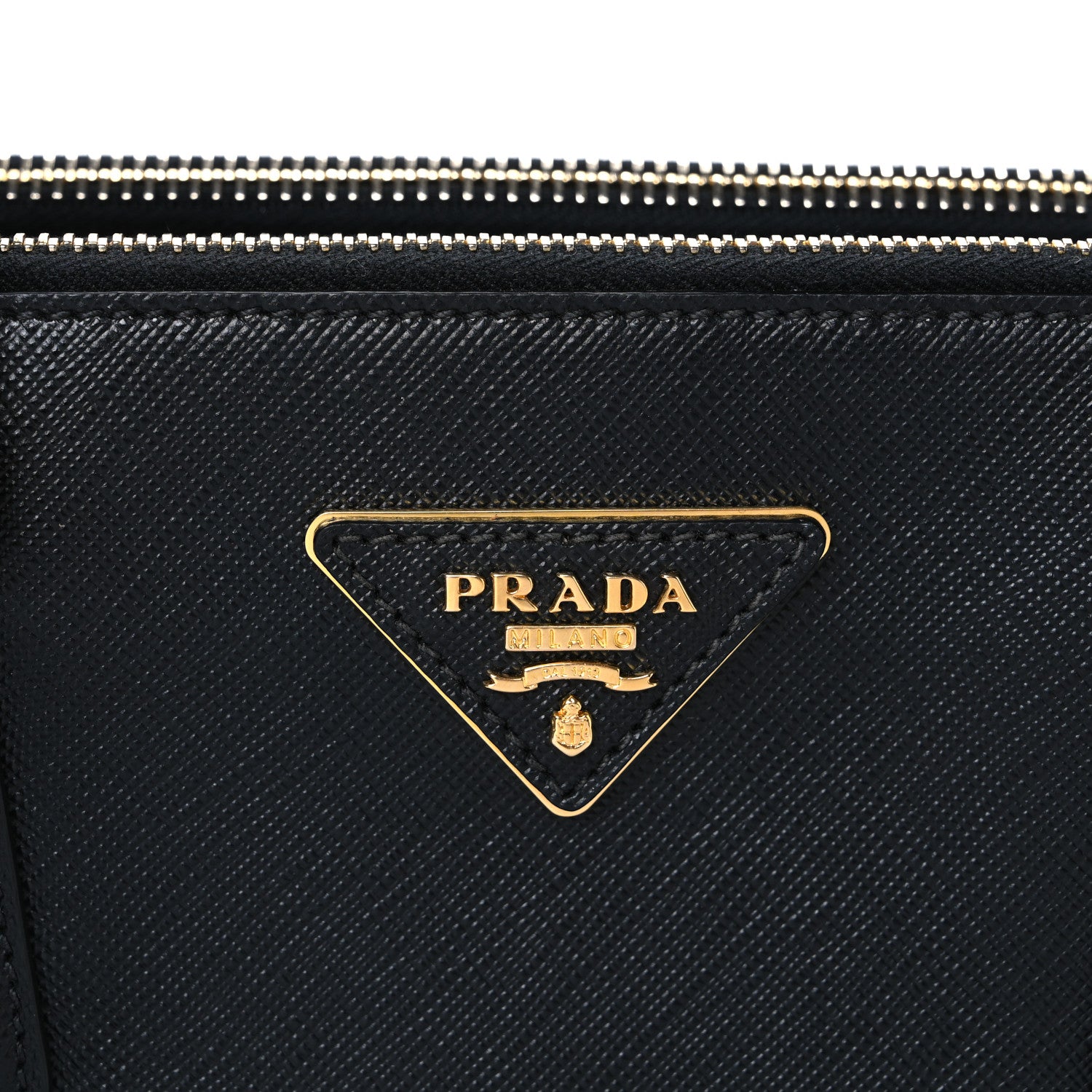 Prada Saffiano Small Galleria Double Zip Tote Black 8 of 10