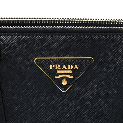 Prada Saffiano Small Galleria Double Zip Tote Black 8 of 10