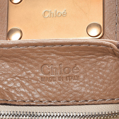 Chloe Calfskin Paddington Front Pocket Tote Taupe 6 of 8