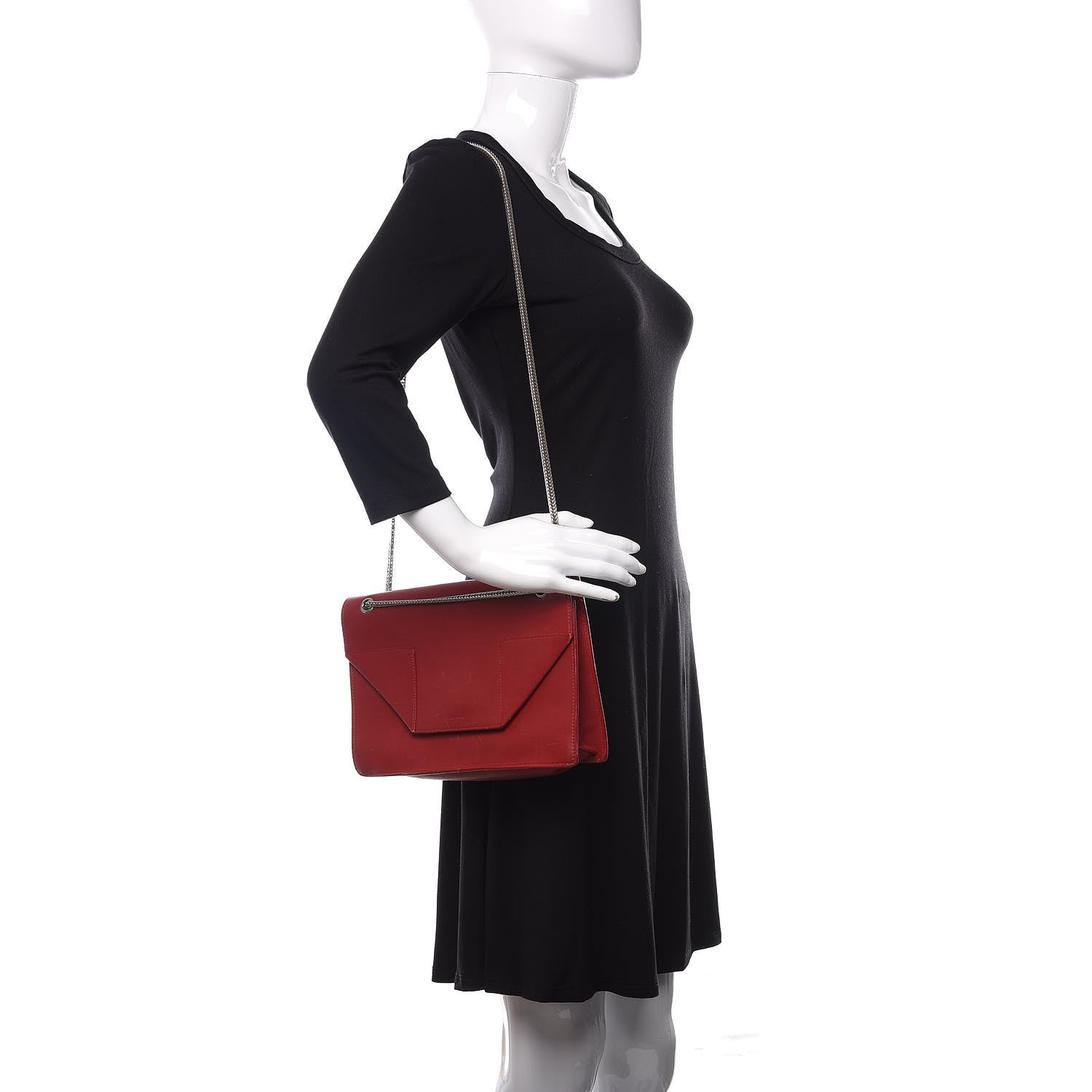 Saint Laurent Calfskin Medium Classic Betty Red 2 of 18