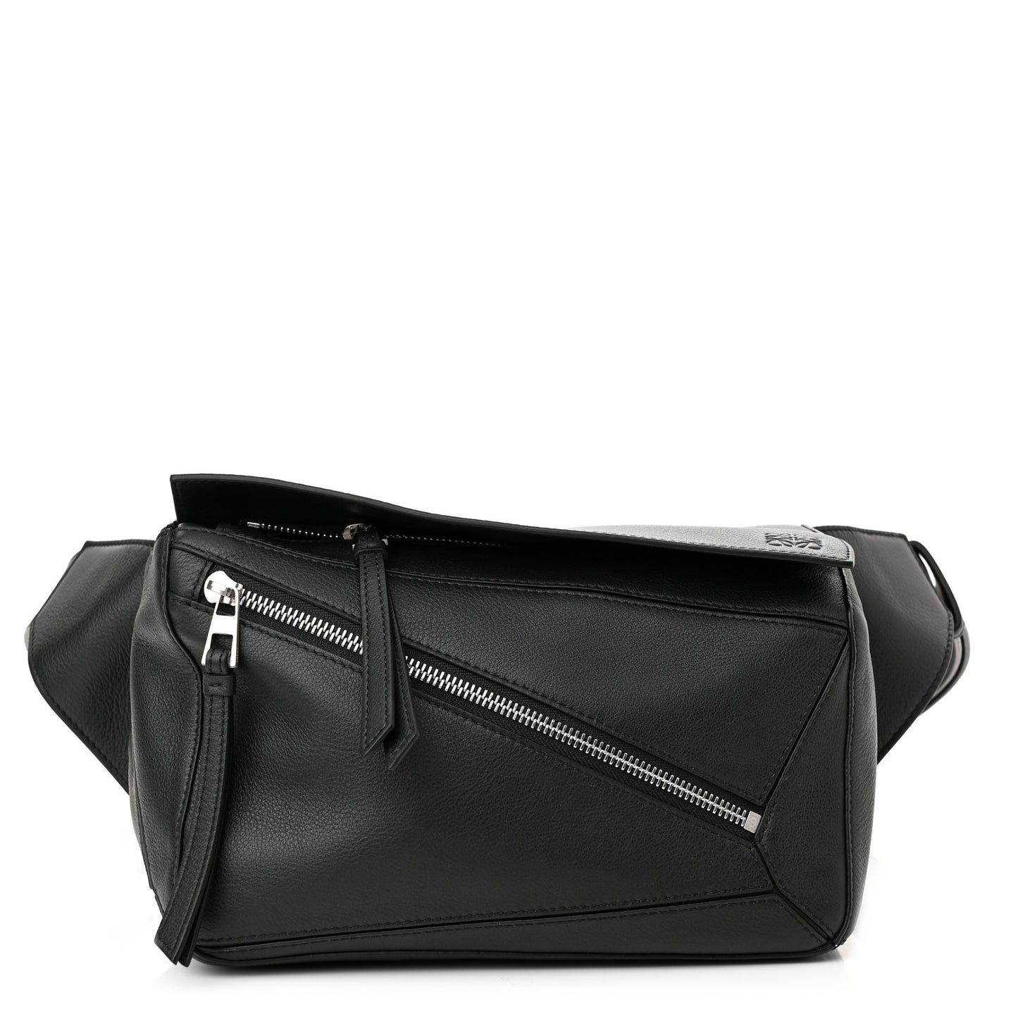 Calfskin Small Puzzle Bumbag Black
