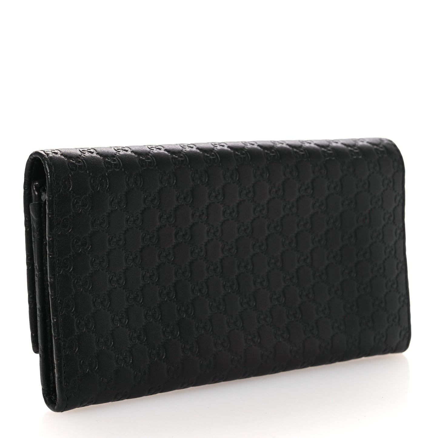 Microguccissima Bow Continental Wallet Black
