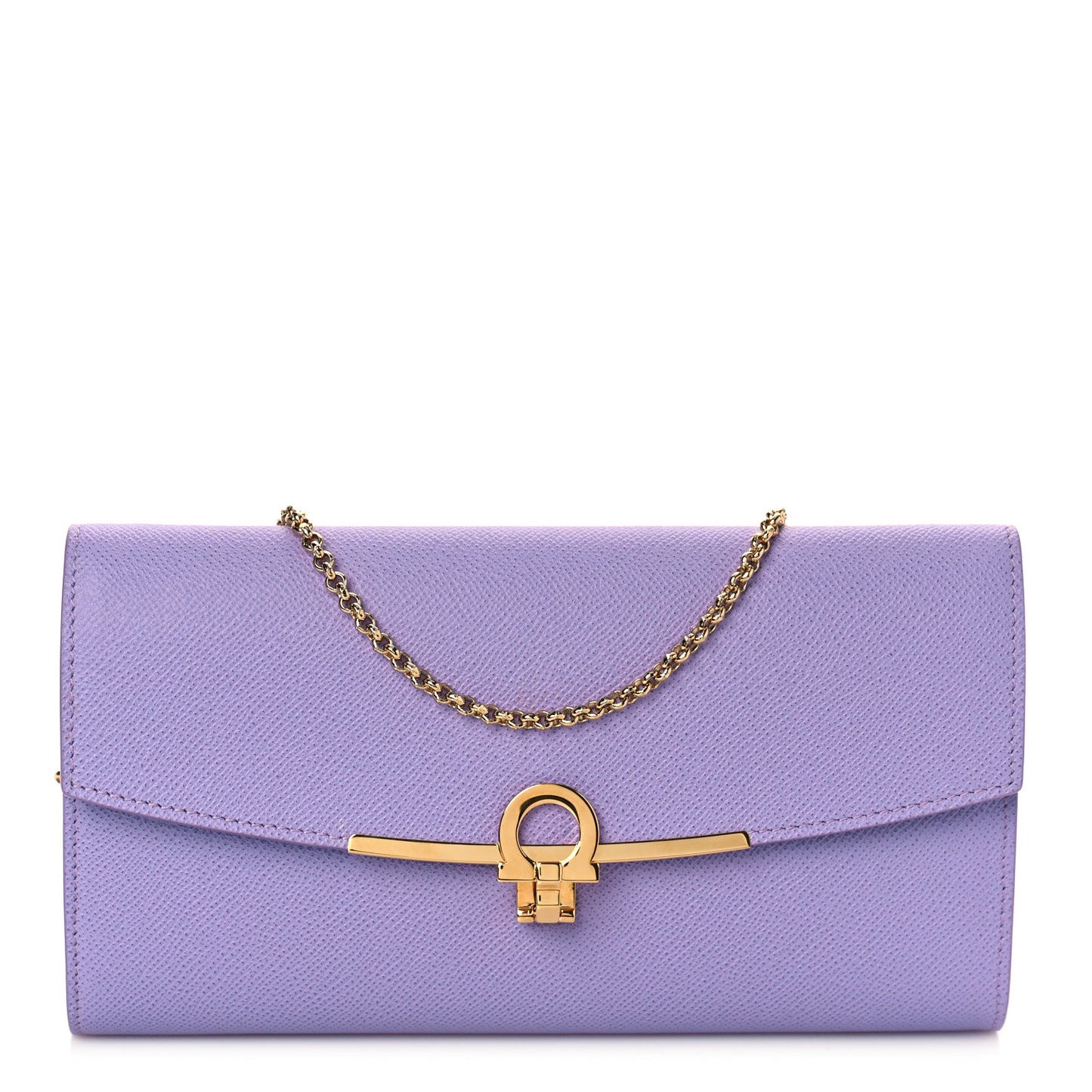 Hammered Calfskin Mini Gancini Icona Bag Violet