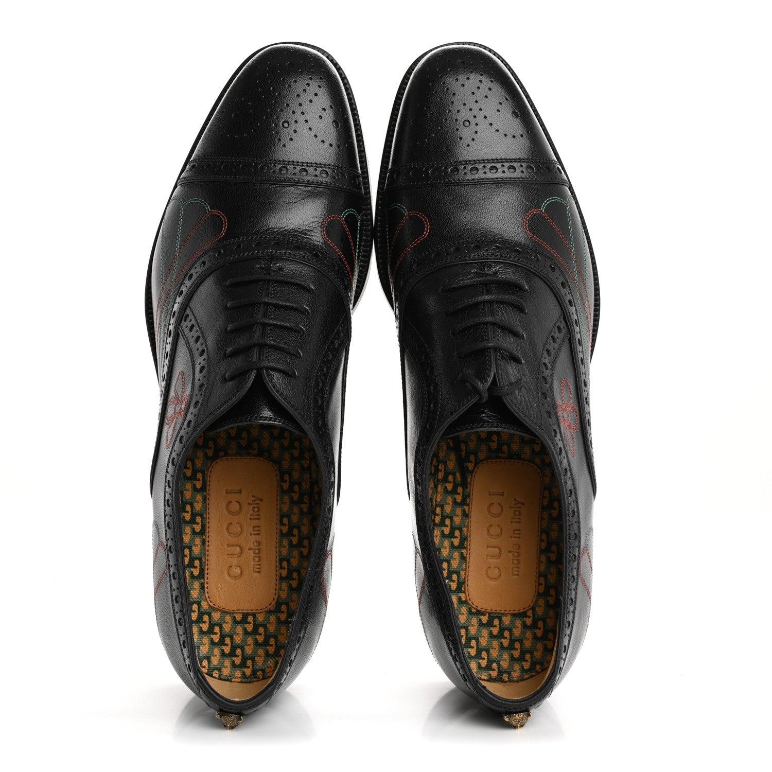 Gucci Quentin Goatskin Mens Loafers 9 Black 2 of 10