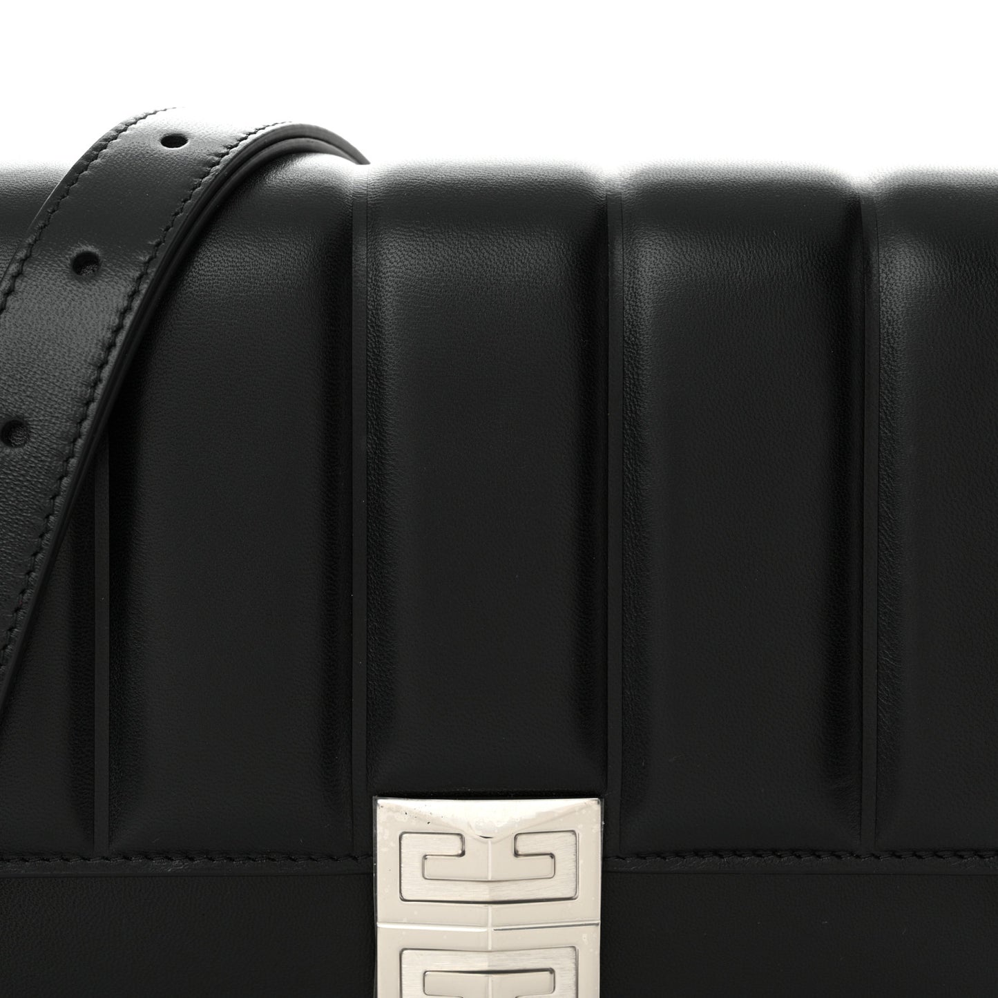 Lambskin 4G Medium Padded Crossbody Bag Black