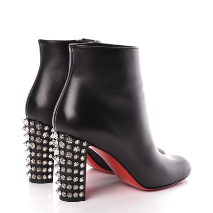 Christian Louboutin Smooth Calfskin Suzi Folk 85 Ankle Boots 39 Black 4 of 12