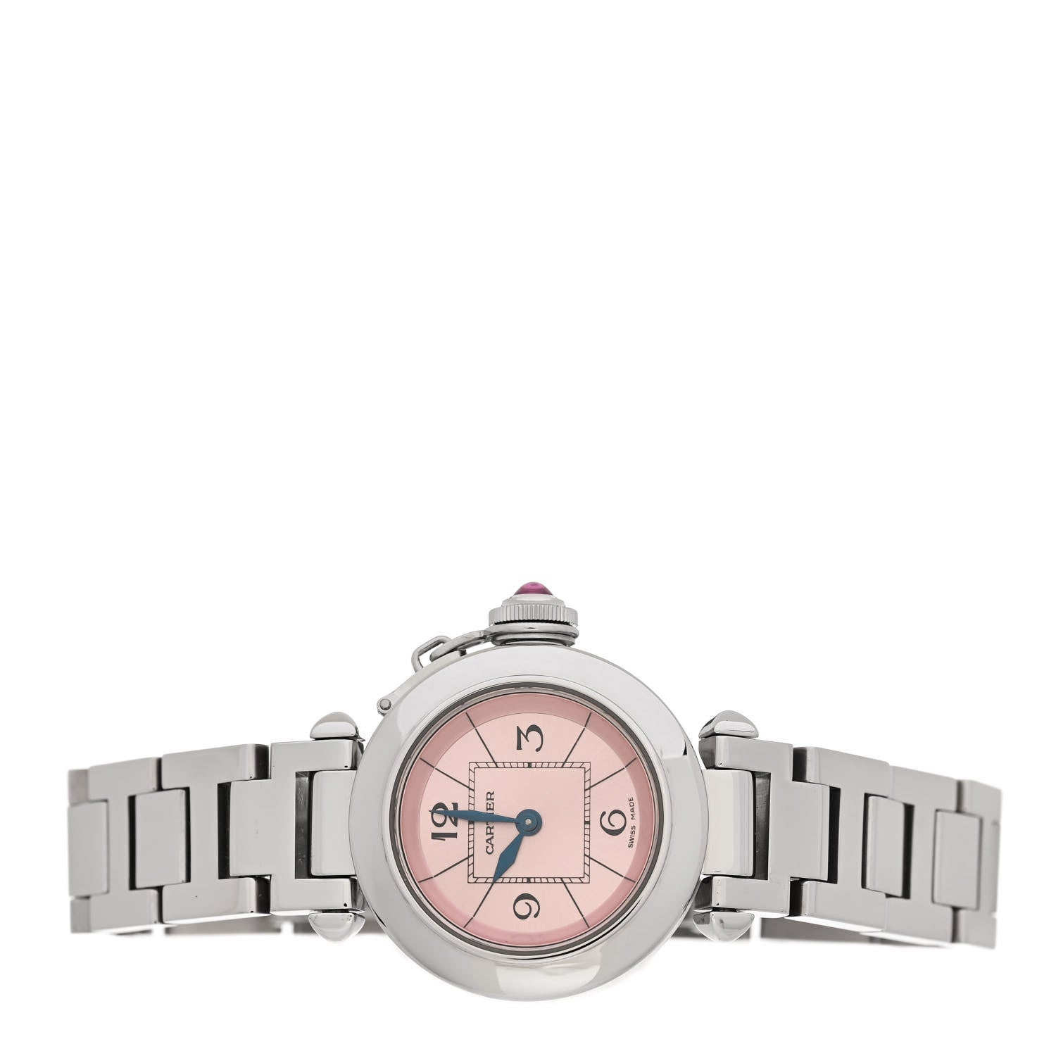 Cartier Stainless Steel 27mm Miss Pasha Quartz Watch Pink 2 of 4