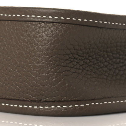 Hermes Taurillon Clemence Amazone Evelyne TPM Etoupe Bleu Indigo 10 of 11