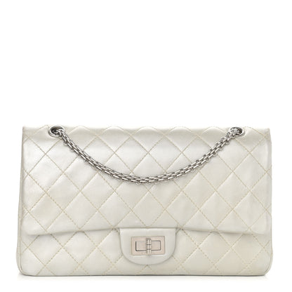 Chanel Metallic Lambskin Quilted 2.55 Reissue 227 Flap Silver 1 of 13
