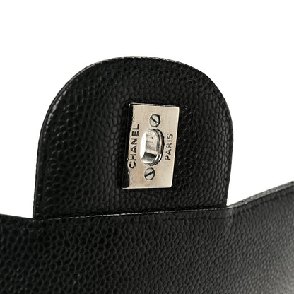 Chanel Caviar Quilted Jumbo Single Flap Black 7 of 11