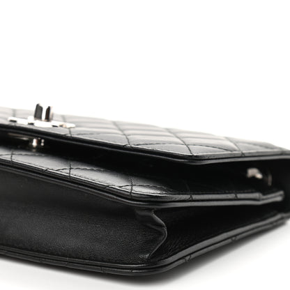Chanel Lambskin Quilted Trendy CC Wallet On Chain WOC Black 9 of 9